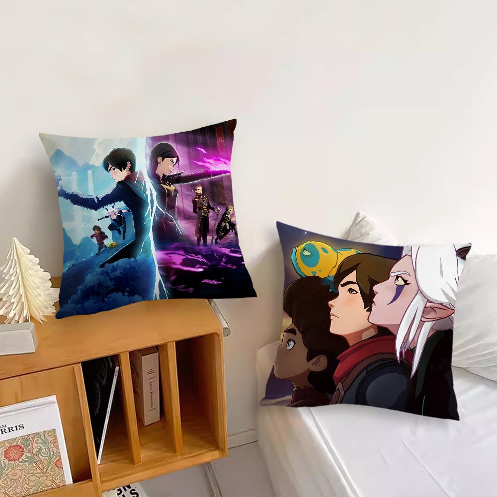 Cartoon The D-Dragon P-Prince Cushion Cover Pillow Cover Decoration Room Home Sofa Living Office Car Nordic Simplicity