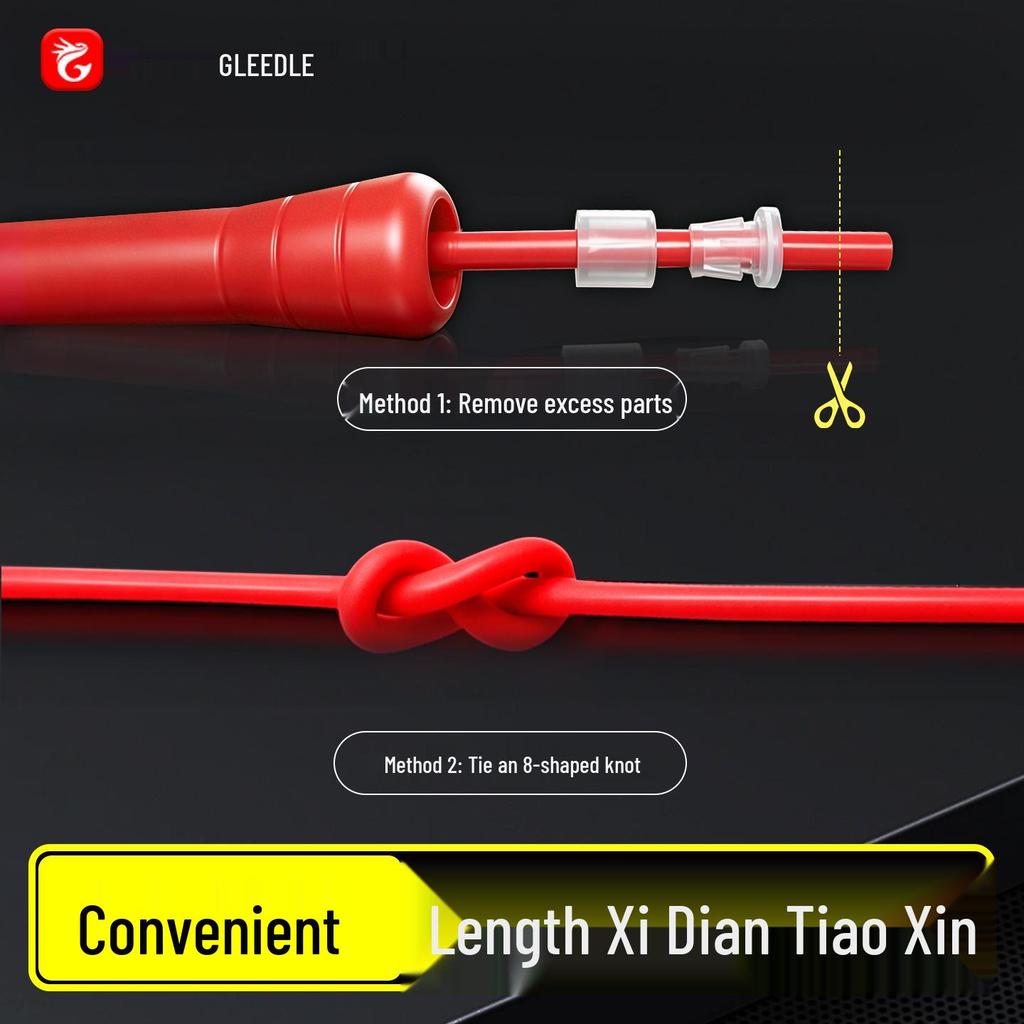 Gleedle Gedele 6mm PVC Medium-Handle Cold/Wear-Resistant Weight Loss Jump Rope