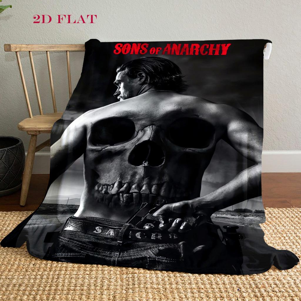 Sons Anarchy: Brotherhood Rebellion Blanket Home Decor Blanket Nap Blanket Office Rest Blanket Machine Washable