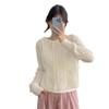 Wear solid color twist sweater cardigan jacket women's autumn new soft waxy lazy knitted sweater top