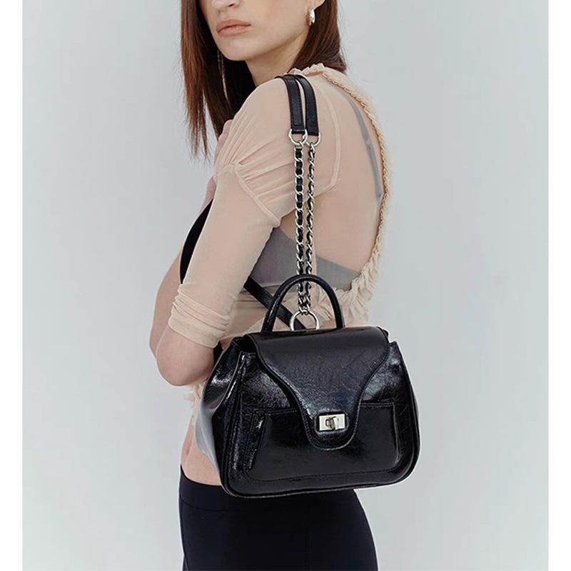 Nische Ins Silber Rucksack Sommer Schlicht Trendig Klein Xiangfeng Handtasche Lässige Schultertasche