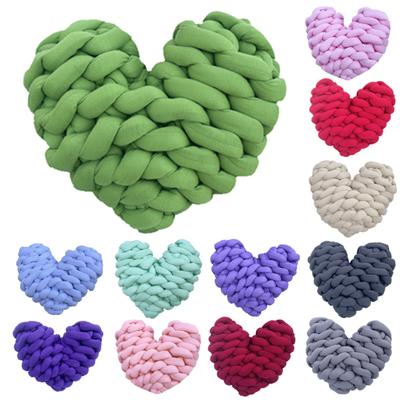 Throw Pillow Breathable Handcrafted Heart-shaped Fashion Home Sofa Woven Pillow Household Supplies