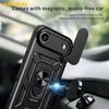 AMORUS For iPhone 17 Air Case Kickstand PC+TPU Phone Cover with Camera Lens Slider