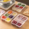 2/4/6 Grids Kitchen Food Storage Container Box Portable Refrigerator Vegetable Sealed Preservation Box Refrigerator Food Grade