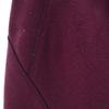 LOUIS VUITTON French wool Midi Skirt 36 Purple Back zip Women Used