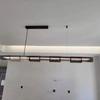 Full-spectrum Italian minimalist luxury glass dining room lamp Modern designer online celebrity led bar chandelier