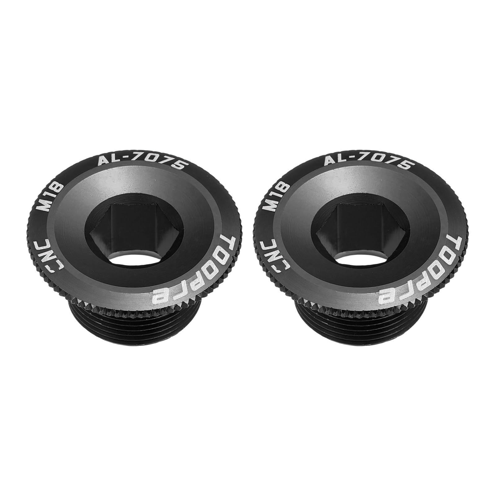 uxcell 2 Piece Set Bicycle Crank Cover Screw M18 Aluminum