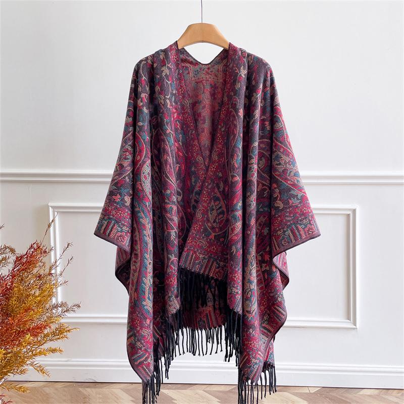 Luxury Paisley Print Square Scarf Vintage Imitation Silk Shawl Scarf Women Windproof Outdoor Head Wrap Poncho Stoles 130*150cm