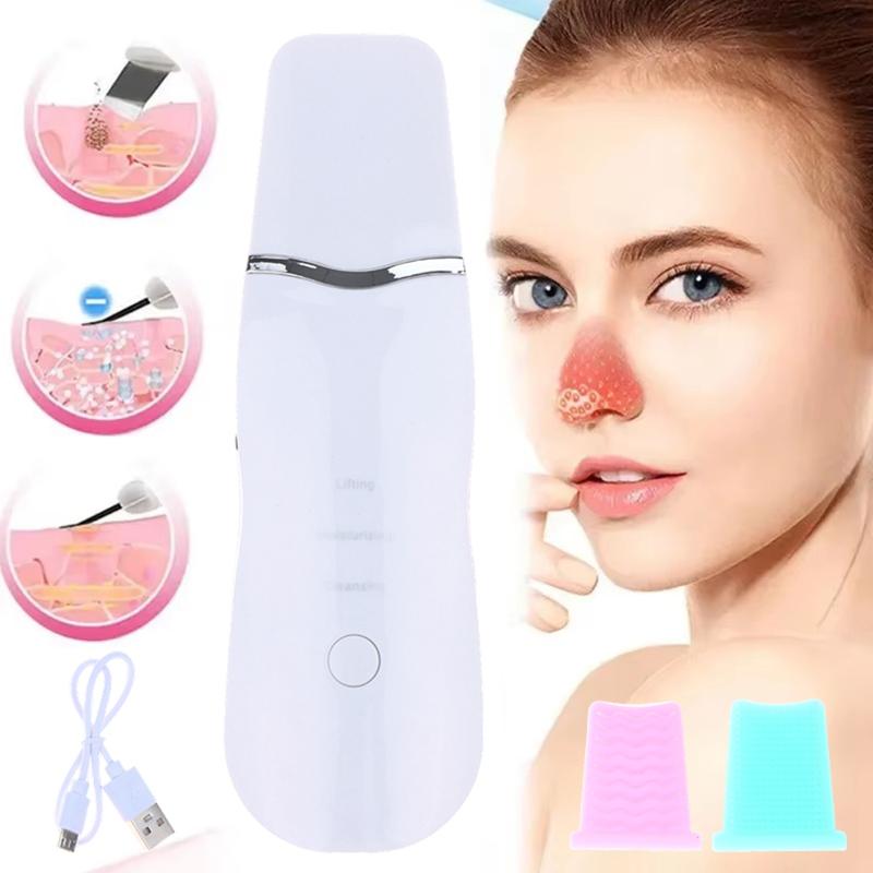 Ultrasonic Skin Scrubber 3 Modes Deep Face Cleaning Peeling Shovel Pore Cleanser for Home Spa Personal Beauty Care