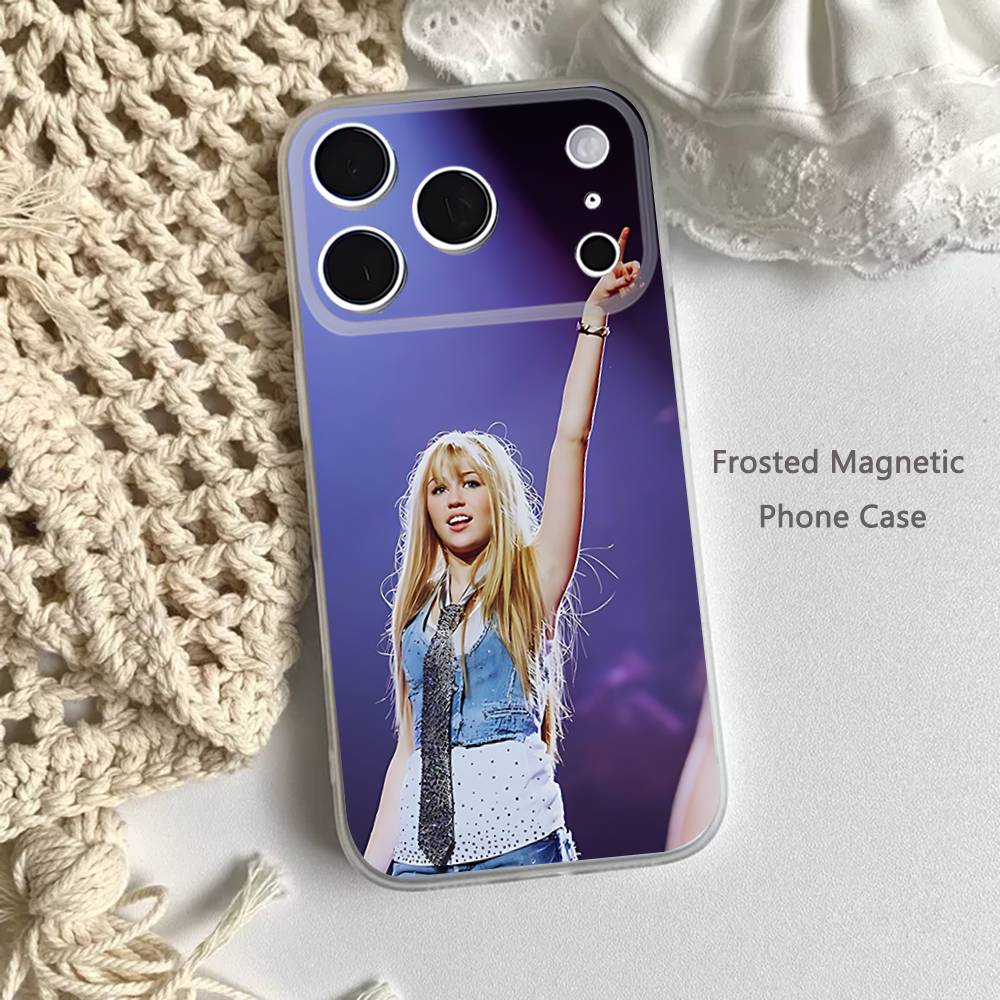 FUNNY H-HannahS M-Montana Frosted Clear Magnetic Case for iPhone 17,16,15,14,13,12,11 Pro,Max,Plus,Mini,Air,E