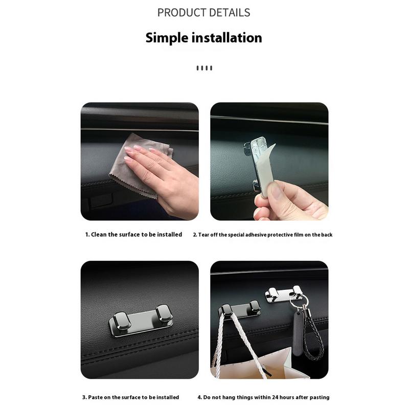 Car Sticky Hooks Hangers Stick On Car Cable Organizer Vehicle Hook Earphone Cable Holder Car Storage Hooks Stick On Dashboard