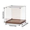 Wooden Bottom Storage Box Window Acrylic Toy Gundam Building Block Box Glue-Free Dust Cover