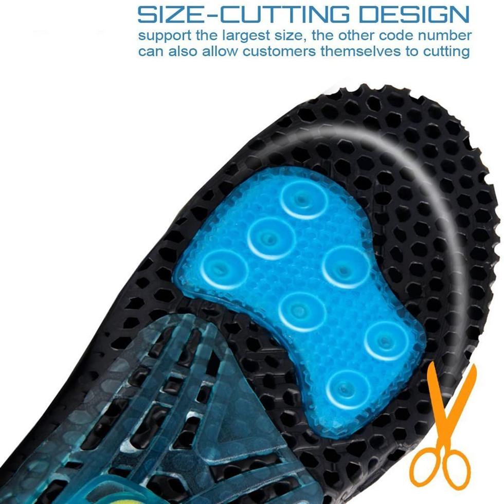 1Pair Spring Sport Insoles Arch Support Insoles For Shoes Sole Elastic