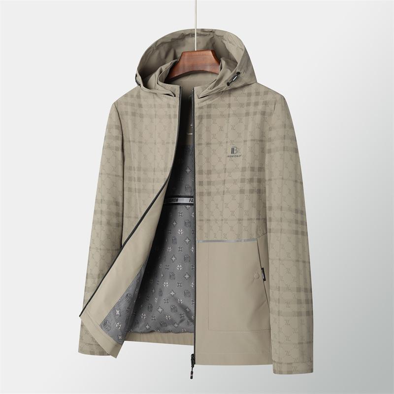 Autumn New Men's Jacket Business Young and Middle-aged Detachable Hat Jacket Men's Coat