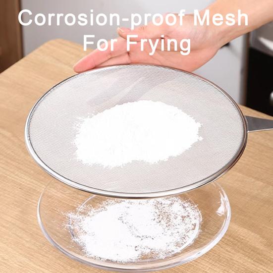 Splatter Screen for Frying Pan Splatter Guard Mesh Stainless Steel Grease Guard Shield Cooking Oil Spill Prevention Tool