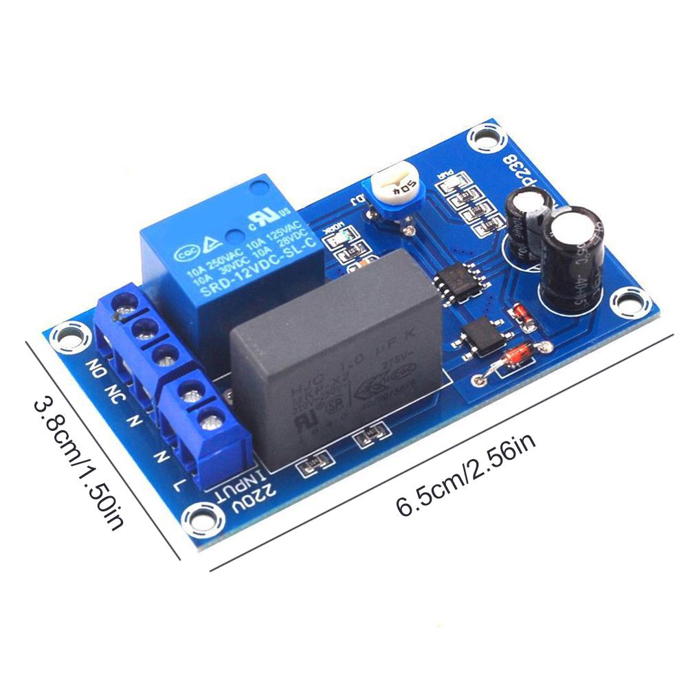 220V Time Delay Relay Module Adjustable Relay Board Input Output Dropping Resistor Accessories for Corridor Staircase Light