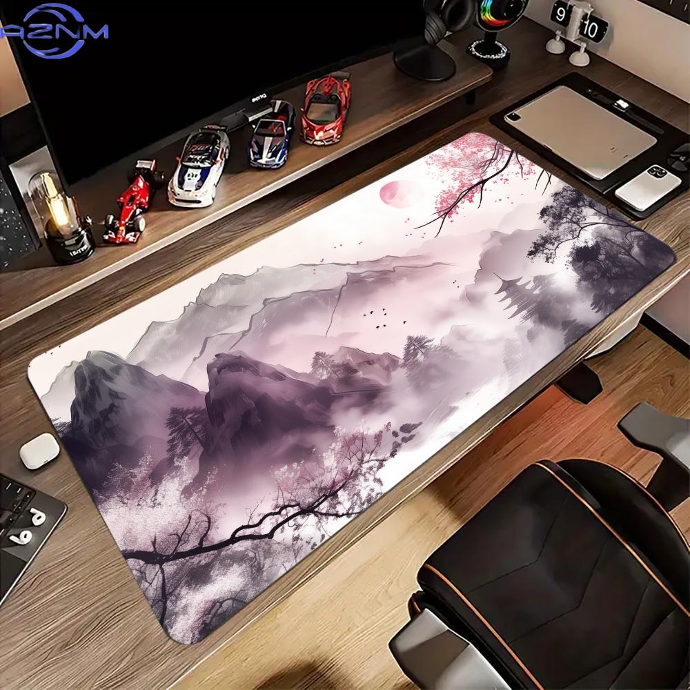 Cherry Blossom Mountains Mouse Pad Xxl Computer Accessories Office Game Table Mats Antislip Gaming Keyboard Mousepads Desk Pads
