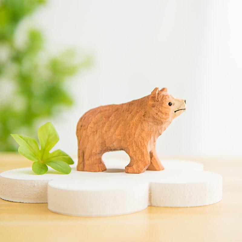 Wooden Giraffe Animal Figurine For Diy Home Decor Kids Bedroom Tabletop Display