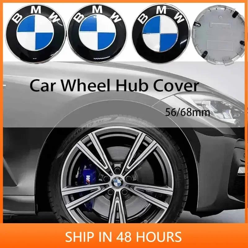VLBA5 -4PC 56mm 68mm Car Wheel Center Covers For BMW E36 E46 E53 E90 E91 E60 E61 E93 E87 E84 X1 X3 X5 E70 E71 X6 M3 F30 F20 F10 F11 G3
