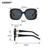 Vintage Square Sun Glasses  Women Trendy Stylish Oversized Outdoor Shades Ins Luxury Brand Design Gradient Sunglasses