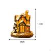 Christmas Snow House, Home Decor Resin House Figurine Village Scene for Holiday