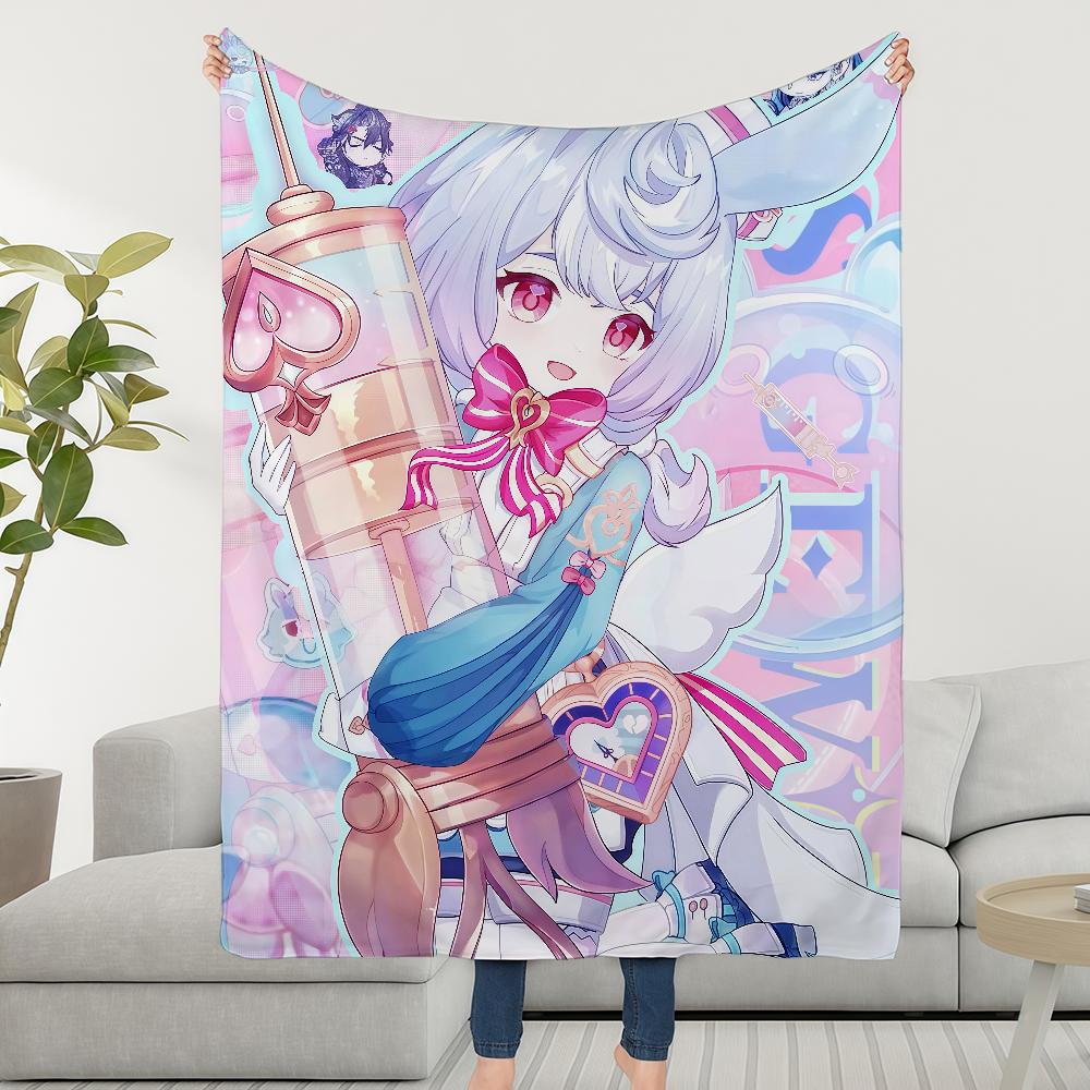 

Blanket Throw Sigewinne Super Cosy Plush Living Room Genshin Sofa Impact Couch Childish Birthday Gifts 75cmx90cm