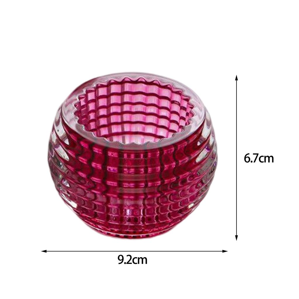 Glass Candle Holder Glass Candlestick Housewarming Gift Home Decoration Romantic Tea Light Candle Holder Event Ornament Desk