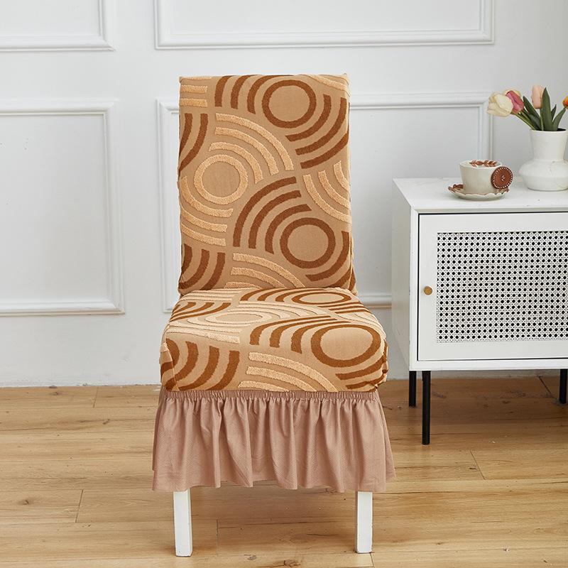 Thickened Jacquard Household Dining Chair Cover The Same Chair Cover In Hotels Backrest Cushion Integrated Stool Cover