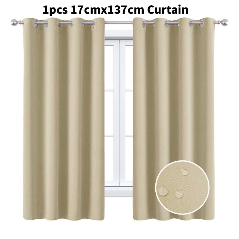 

Solid Waterproof Color Sunproof Curtain For Sunroom And Applications Commercial Dark Beige