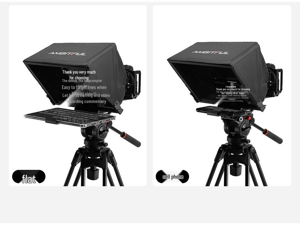 Zhi Jie T14 Portable Folding Teleprompter for DSLR, Smartphone, and Tablet