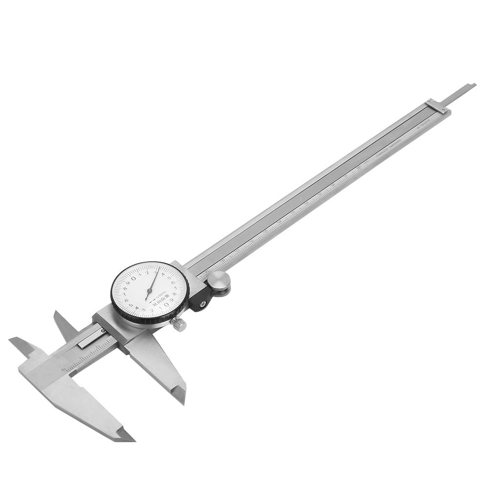 Stainless Steel Dial Calipers Shockproof High Precision Vernier Caliper 0 200mm for 0.02mm