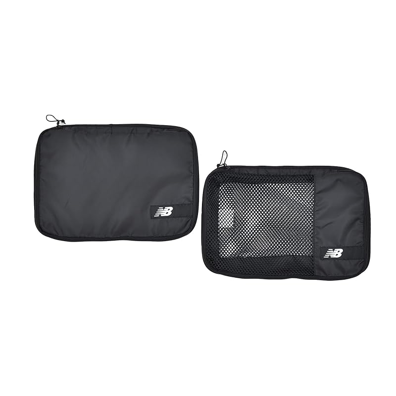 

[New Balance] trip travel pouch set of 2 (LAB55624) sub bag laundry accessory case LAB55624 BKW (black/white)