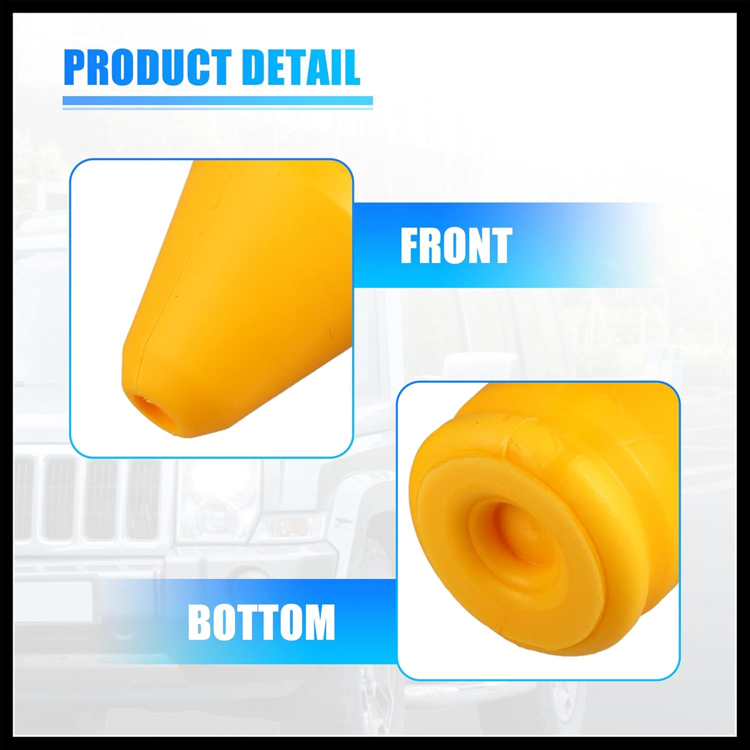 

Задний отбойник подвески, Отбойник подвески подходит для Jeep Commander 2006-2010, для Jeep Grand Cherokee 2005-2010 Комплект из 2 штук Автозамена