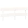 VidaXL Headboard White 184x3x81 Cm Solid Pine Wood 819086