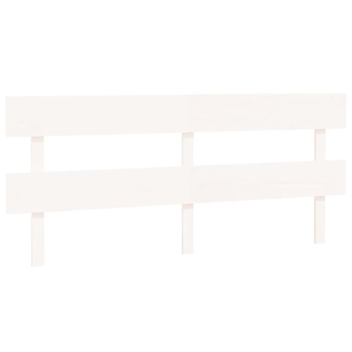 VidaXL Headboard White 184x3x81 Cm Solid Pine Wood 819086