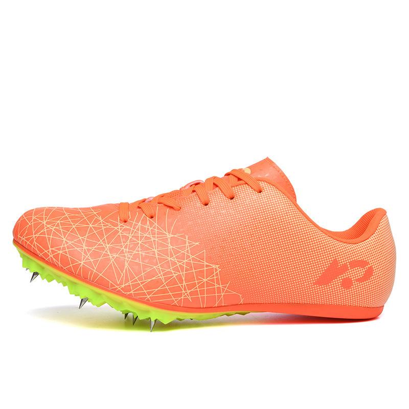 New spike shoes medium sprint running shoes male and female students middle track and field competition sports spike shoes 2025