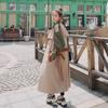 Trench color incantesimo Donna Primavera e Autunno Nuovo Medio Lungo Rilassato Temperamento Rilassato Tendenza Pendolarismo Colpo Reale Cappotto di Alta Qualità