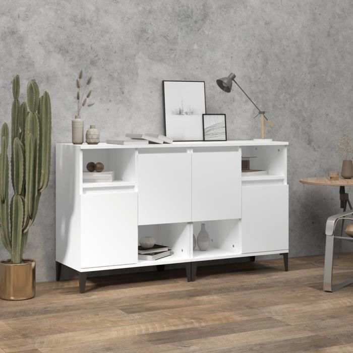 VidaXL Buffets 2 Pcs White 60x35x70 Cm Engineered Wood 3185727