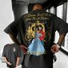 T-shirt Estiva Disney Cenerentola 2026 100% Cotone Manica Corta Casual Larga Traspirante Top Non Stropicciabile