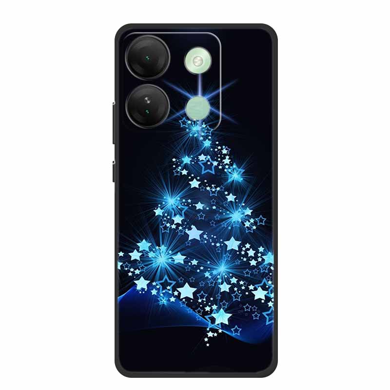 For Infinix Smart 7 HD Christmas Soft Case Silicone TPU Back Cover Phone Cases For Infinix Smart7 Plus X6516 Xmas New Etui Shell