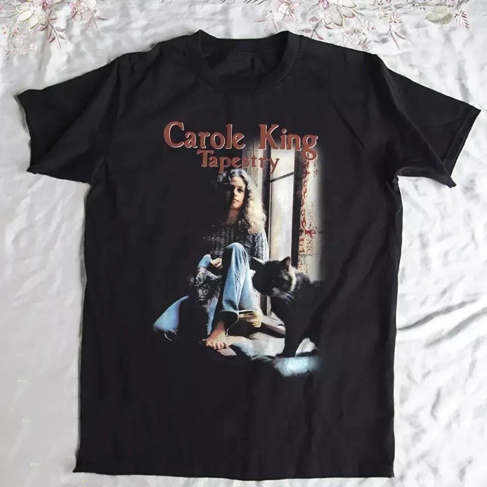 Carole King Tapestry Album Cotton Black S-5XL Unisex Shirt Q4589 3XL