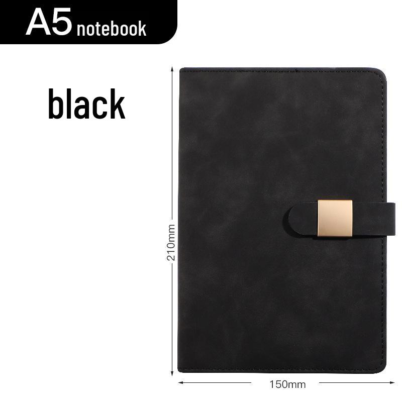 A5 Buckle Notebook Gift Set with Logo - Business, Teacher, or Work Diary