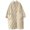 Plus Size Women's Mid-length Long-sleeved Cotton-padded Jacket Women's Jacket Women's Tide Autumn and Winter Warm Imitation Down Jacket Women