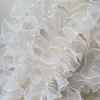 Ruffles Lace Fabric Beaded 11cm Wide White Luolita Dress Cosplay Handicraft Garments Diy Supply Home Deocr Sewing Ribbons 1yard