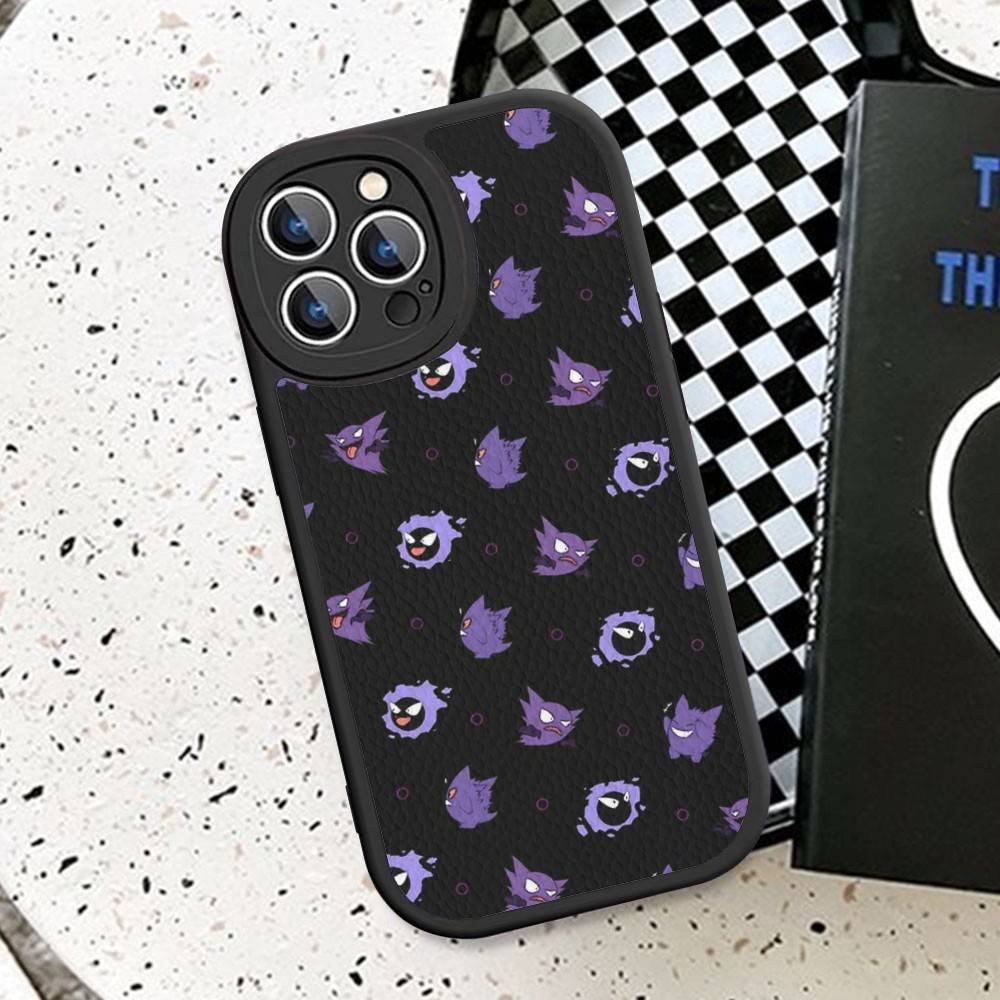 Anime Gengars Phone Case Hard Leather For iPhone 16 15 14 13 12 Mini 11 14 Pro Max Xs X Xr 7 8 Plus Fundas