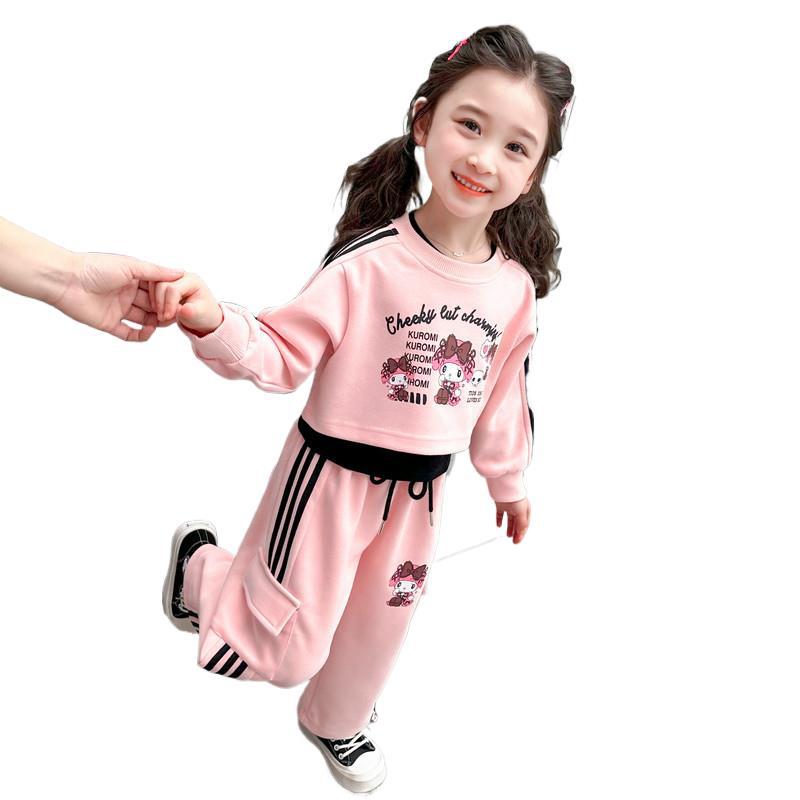 Girls Autumn Fashion 3 Piece Set Stylish Hoodie Outfit for Toddlers and Kids