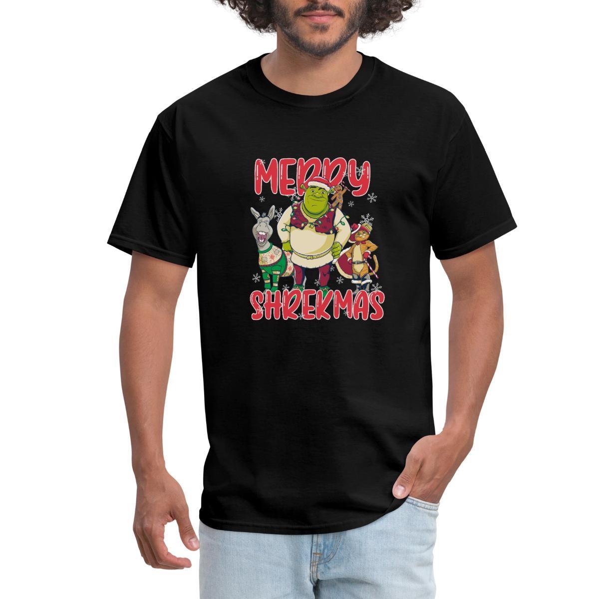 Shrek Merry Shrekmas Christmas Men s T-Shirt S