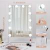 Hansong Makeup Actress Hollywood Tabletop Mirror with LED Adjustable Three Color Stepless Memory Tabletop LED White Mirror, Mirror, Mirror, Light,