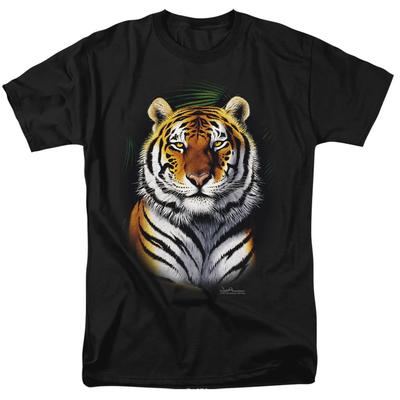 Wildlife Jungle Fire Herren T-Shirt Schwarz Offiziell Lizenziert