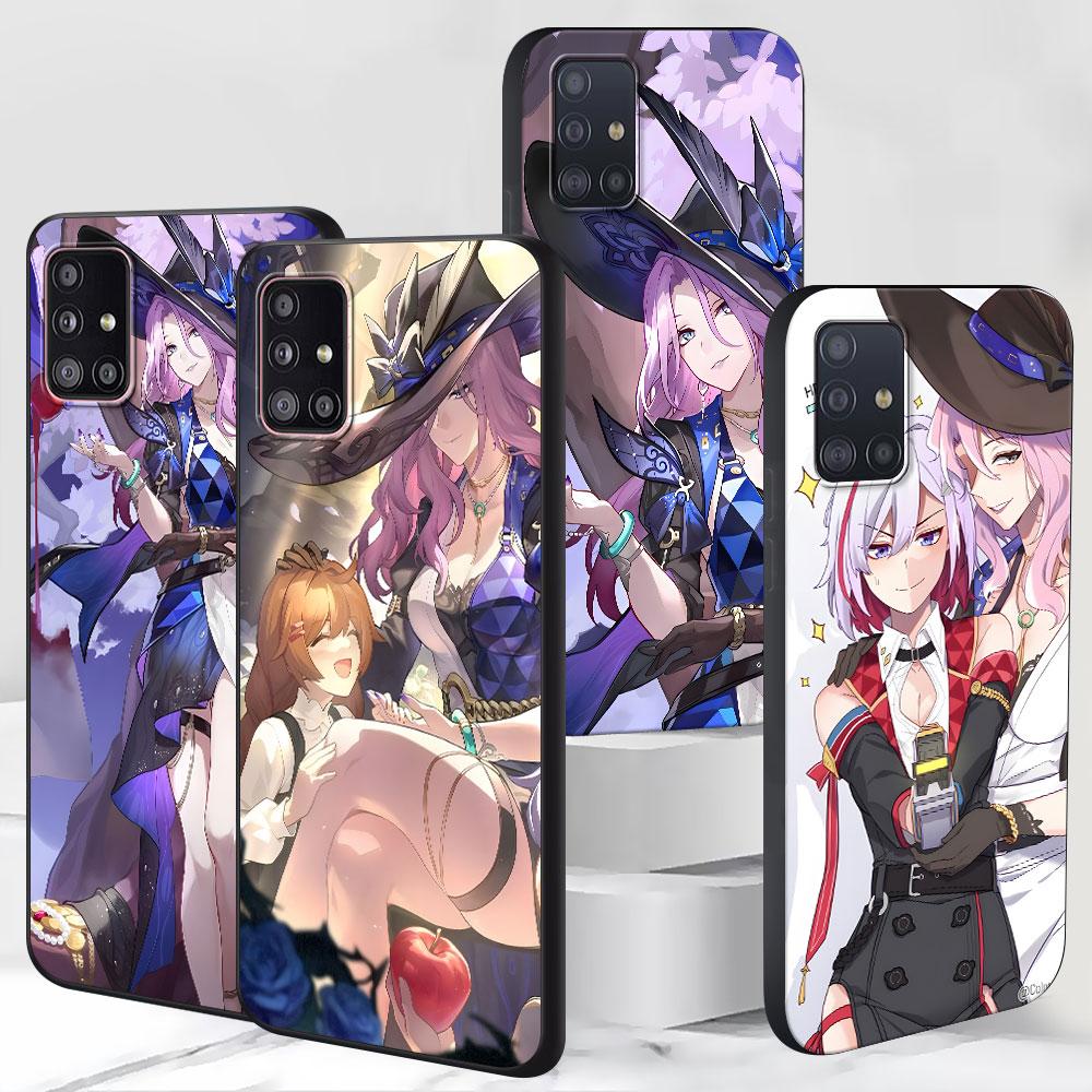 Jade Honkai Star Rail Case for Samsung Galaxy S23 S10e S10 S21 FE S22 S9 S24 Ultra S20 Plus Soft Black TPU Phone Cover Bumper